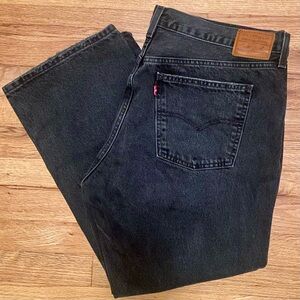 Levi's Premium Middy Ankle Bootcut Black Jeans 34x27